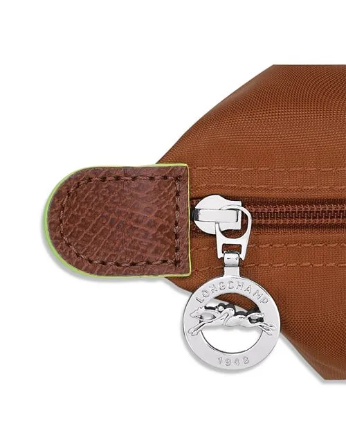 Le Pliage Medium Green Shoulder Bag Made from Longchamp Recycled Material , color Brown