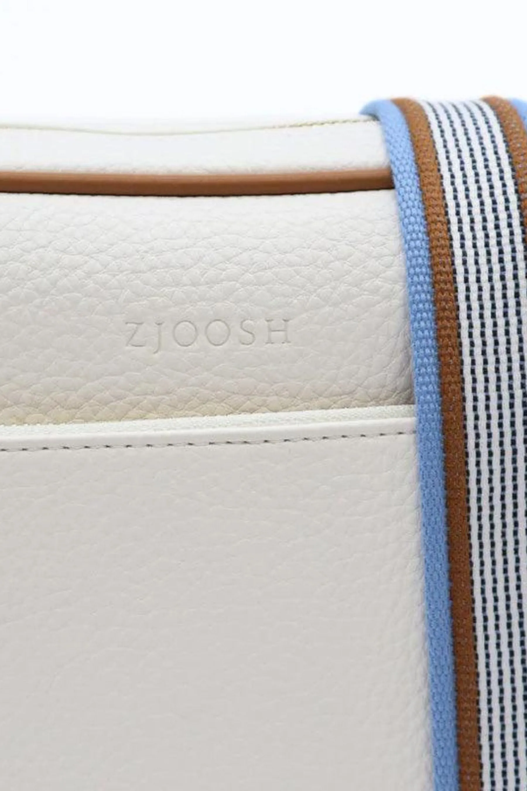 Leah Cross Body Bag | White Tan