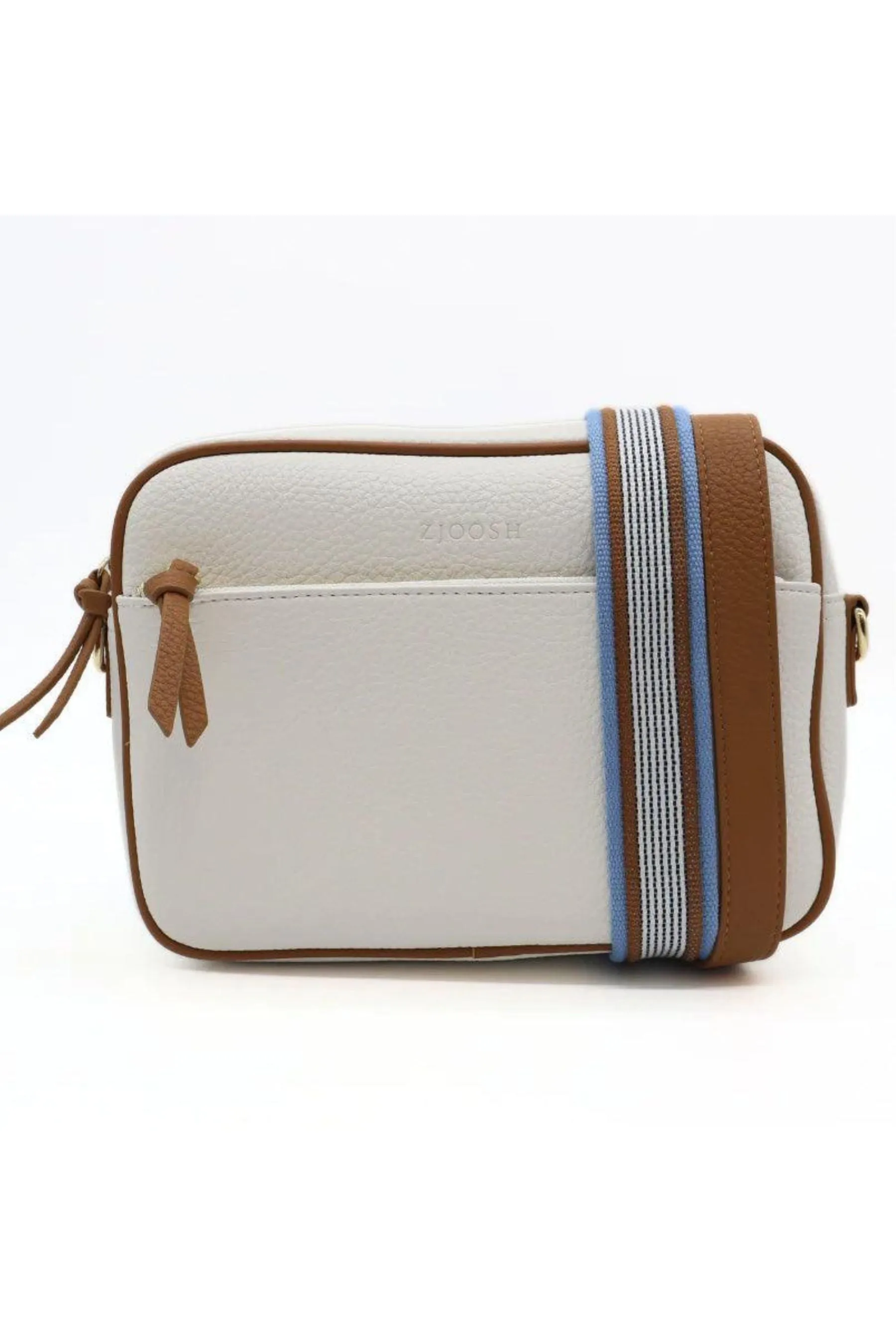 Leah Cross Body Bag | White Tan