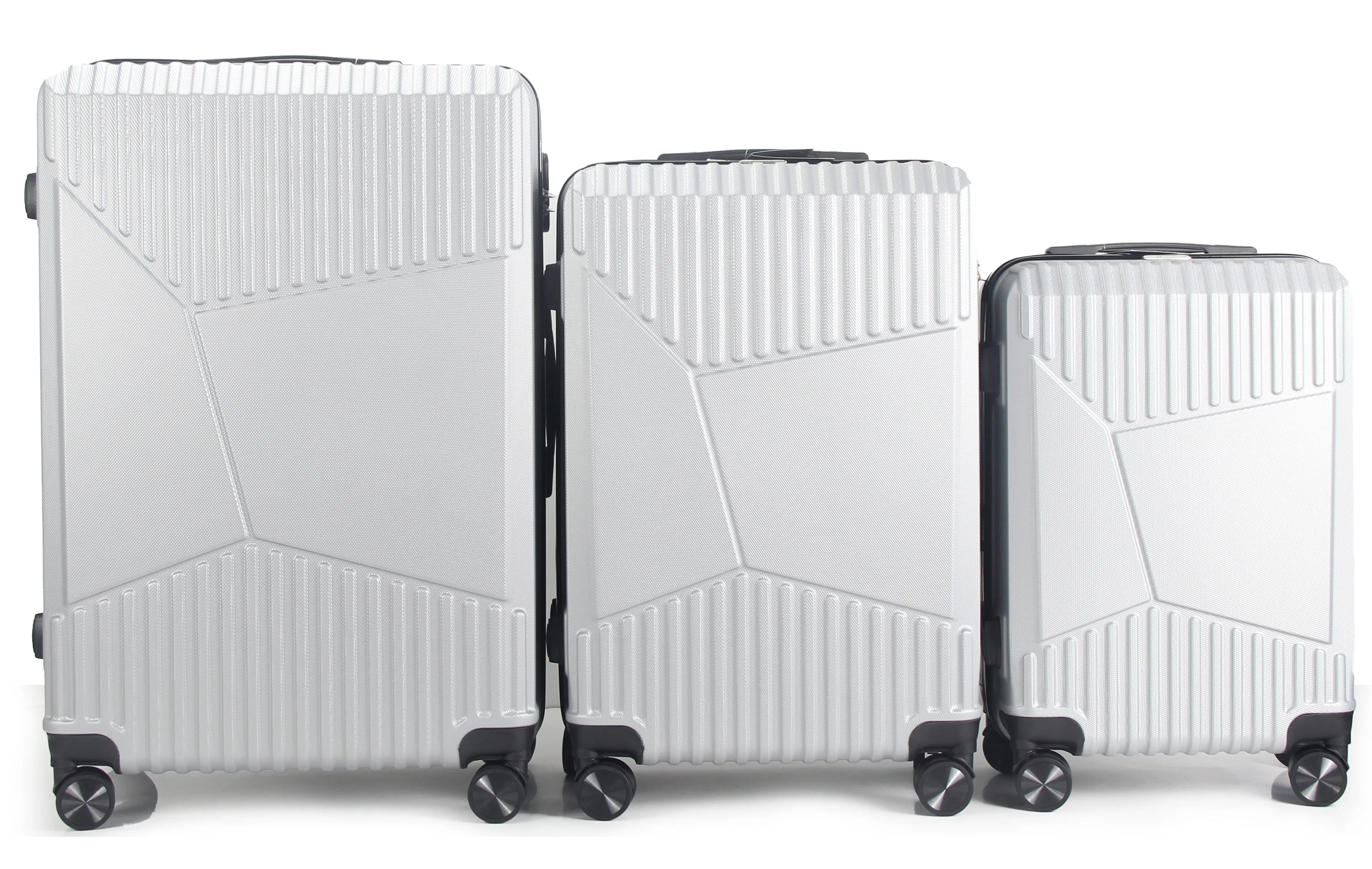 Melinda ABS Hard shell Lightweight 360 Dual Spinning Wheels Combo Lock 28" 24", 20" 3 Piece Luggage Set
