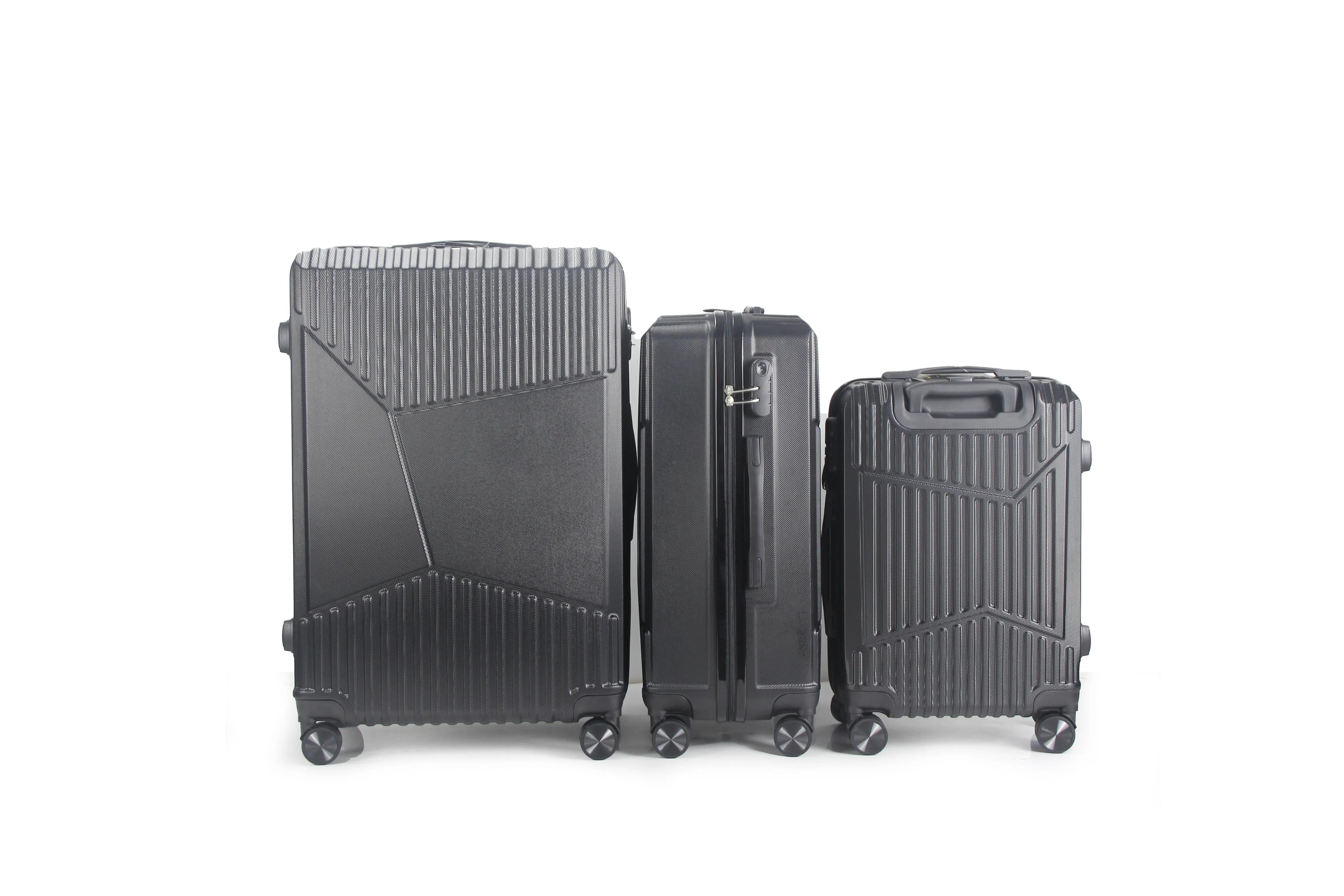 Melinda ABS Hard shell Lightweight 360 Dual Spinning Wheels Combo Lock 28" 24", 20" 3 Piece Luggage Set