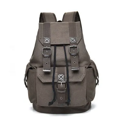 Men's Canvas Vintage School Backpack