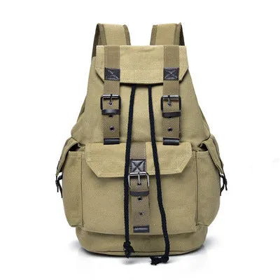 Men's Canvas Vintage School Backpack