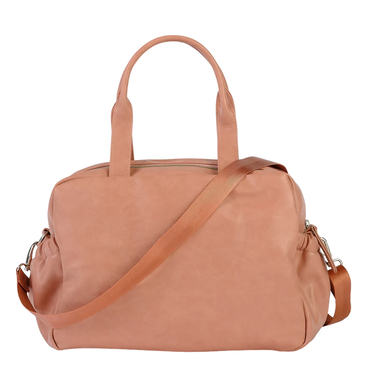 OiOi Vegan Leather Carry All Nappy Bag - Dusty Rose