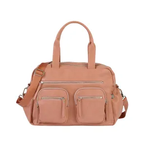 OiOi Vegan Leather Carry All Nappy Bag - Dusty Rose