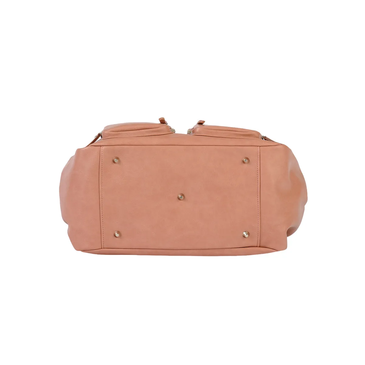 OiOi Vegan Leather Carry All Nappy Bag - Dusty Rose