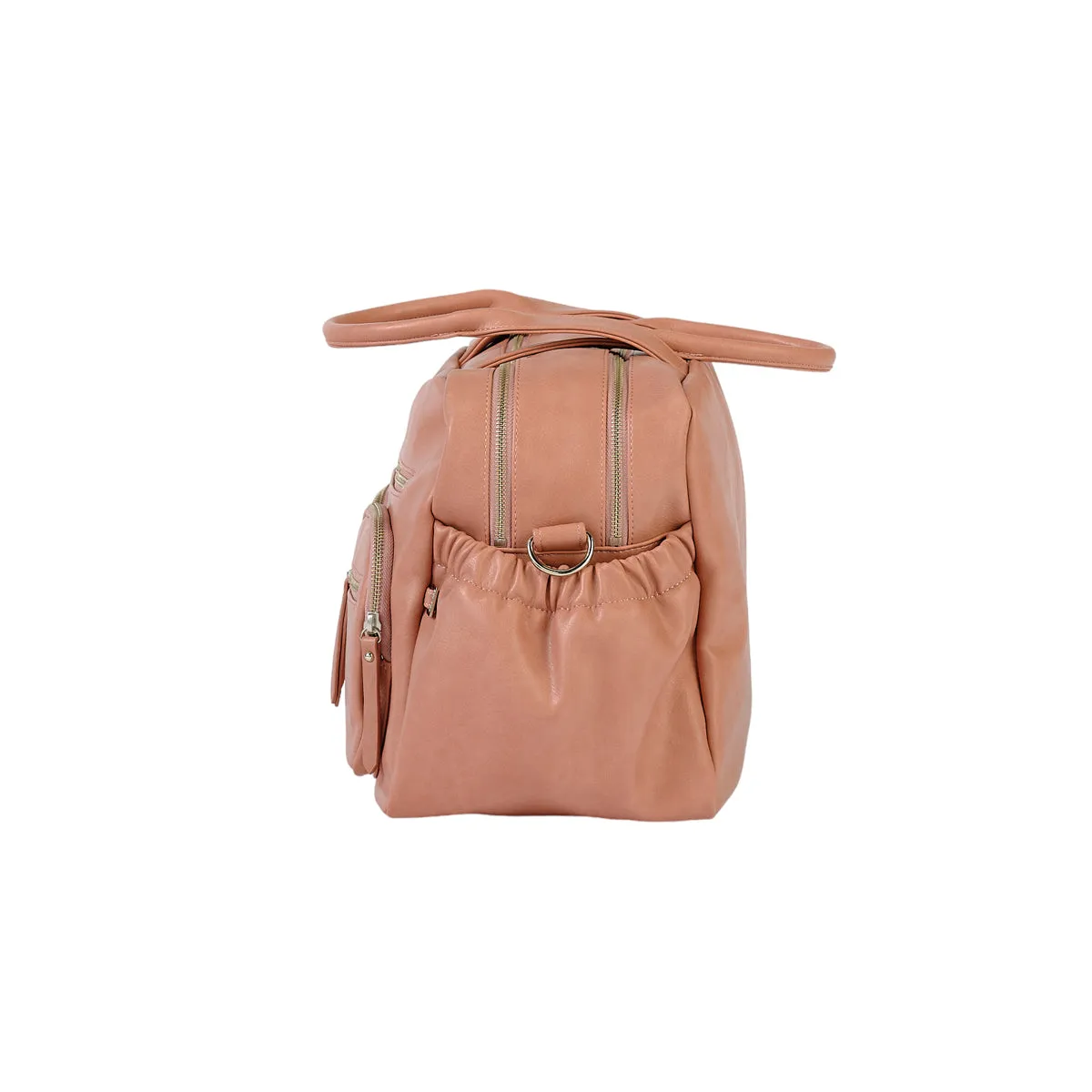 OiOi Vegan Leather Carry All Nappy Bag - Dusty Rose