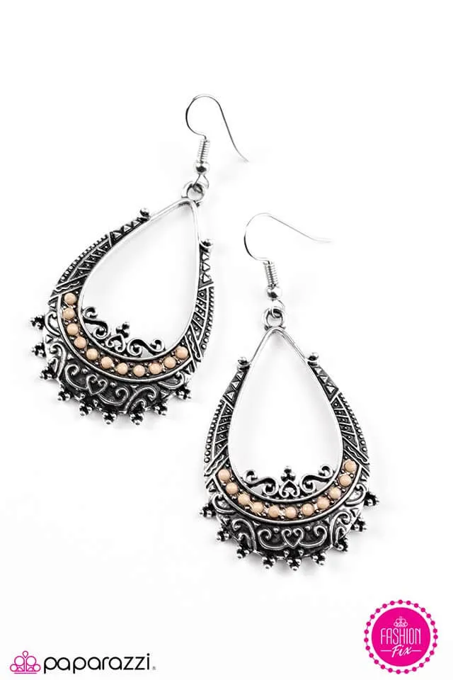 Paparazzi Accessories  - Adventure Ready #L62 - Silver Earrings