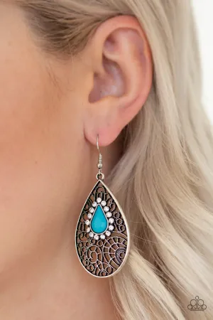 Paparazzi Accessories - Modern Monte Carlo - Blue Earrings