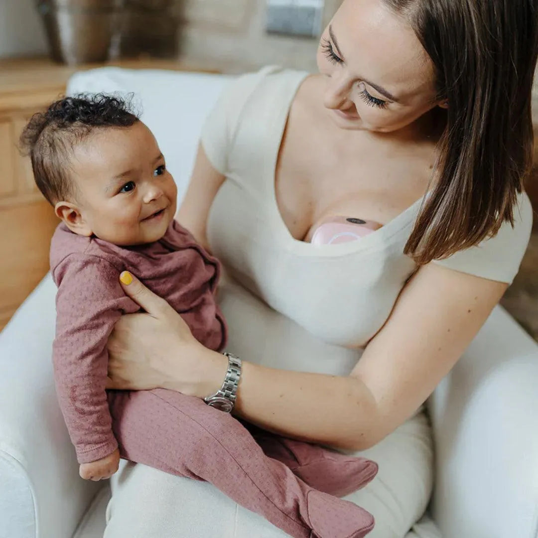 Pippeta LED Wearable Hands Free Breast Pump - 2 Pack - Ash Rose