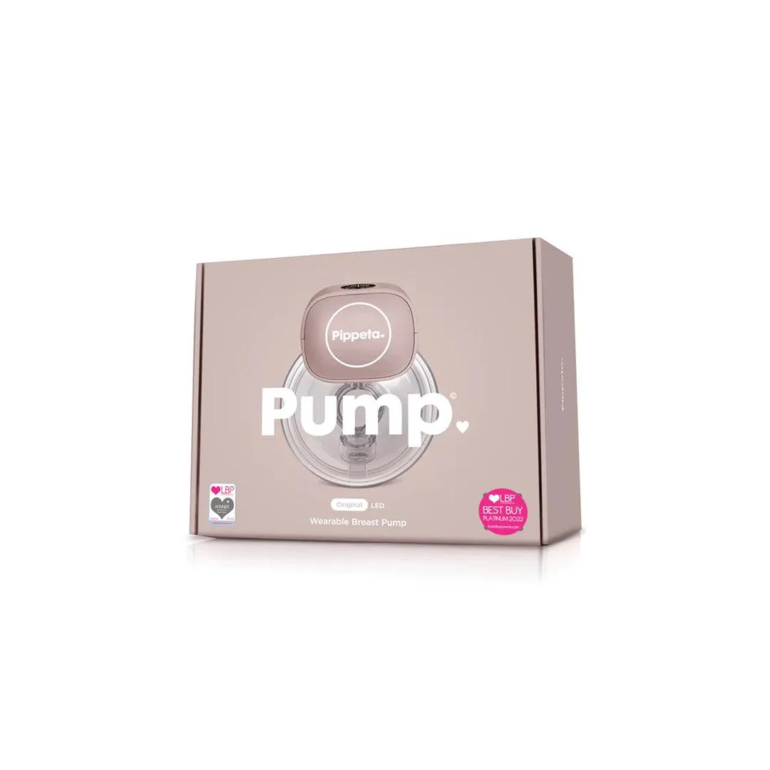 Pippeta LED Wearable Hands Free Breast Pump - 2 Pack - Ash Rose