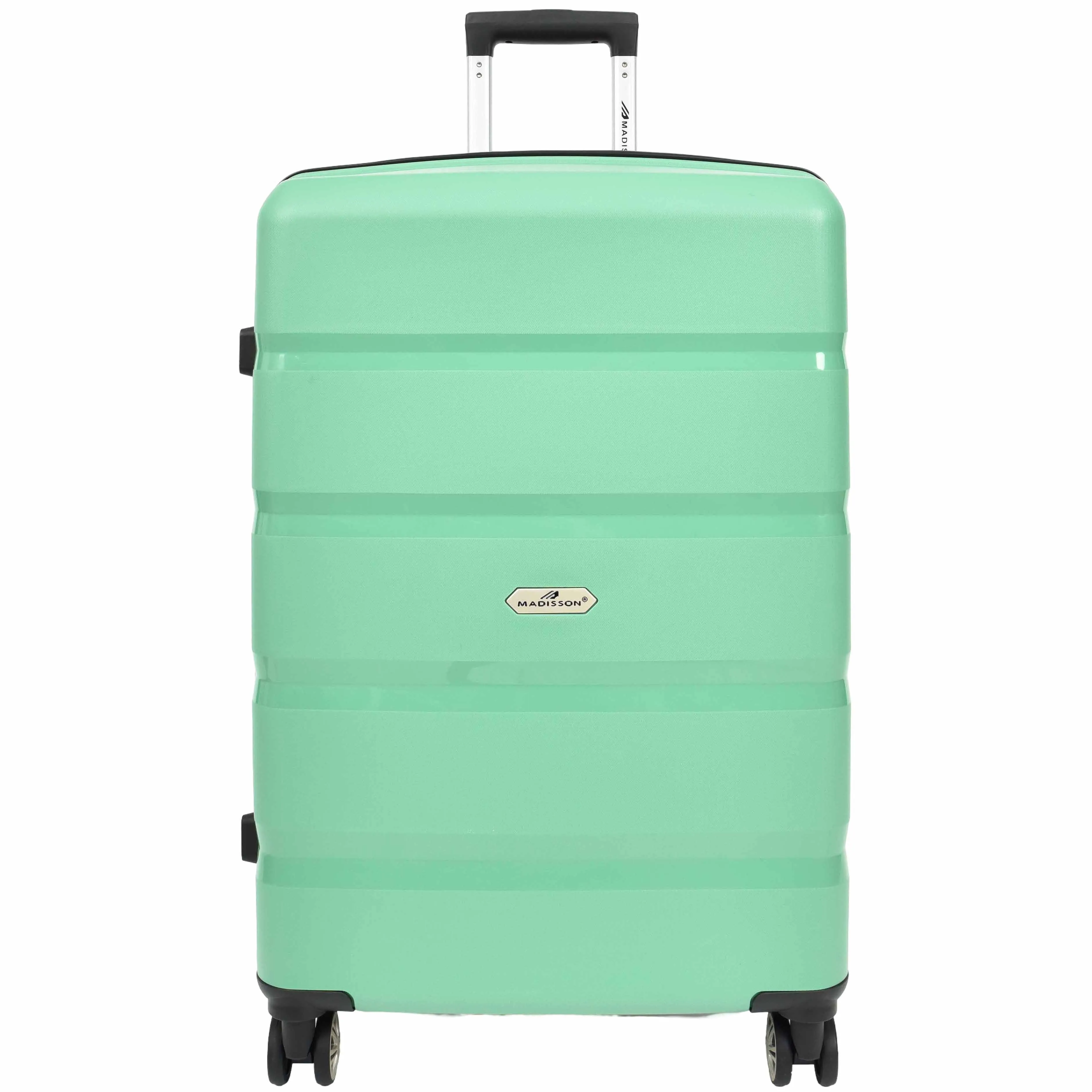 PP Hard Shell Luggage Expandable Four Wheel Suitcases Cygnus Lime