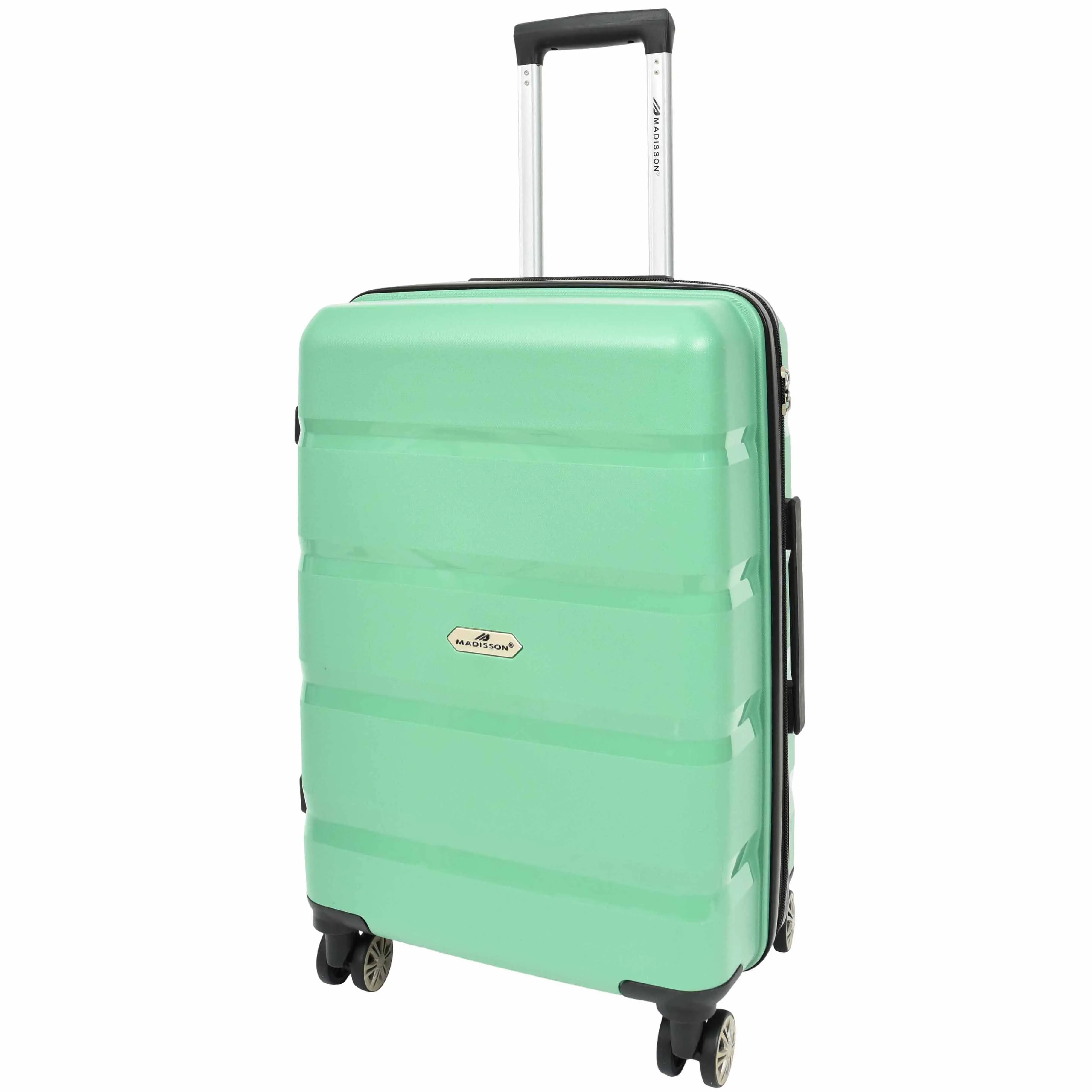 PP Hard Shell Luggage Expandable Four Wheel Suitcases Cygnus Lime