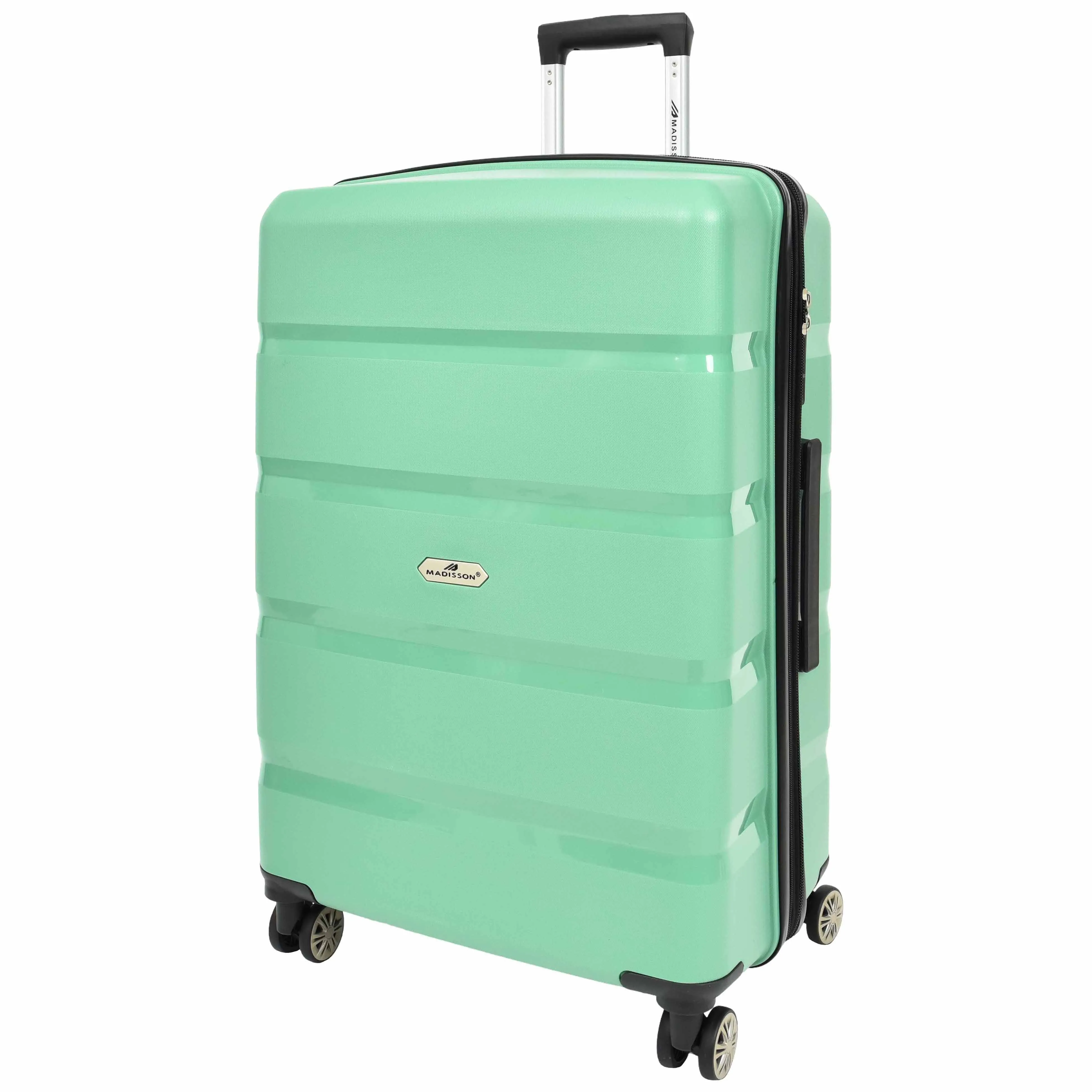 PP Hard Shell Luggage Expandable Four Wheel Suitcases Cygnus Lime