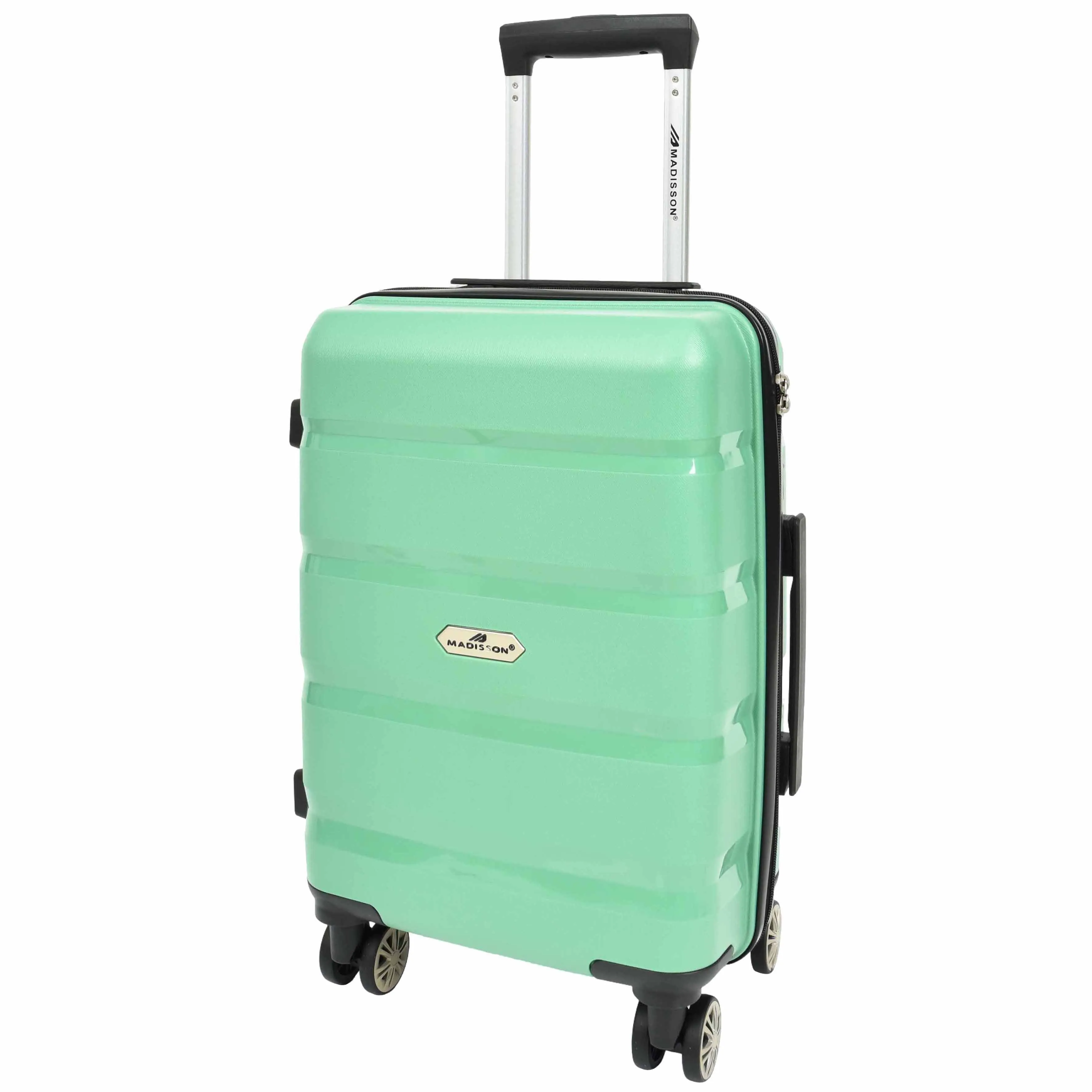 PP Hard Shell Luggage Expandable Four Wheel Suitcases Cygnus Lime
