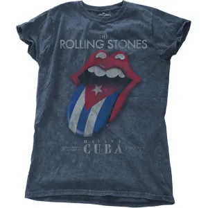Rolling Stones Ladies T-shirt - Havana Cuba, Wash Collection (