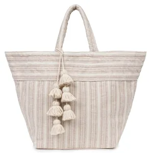 Sabai S Tote Tassel Sand