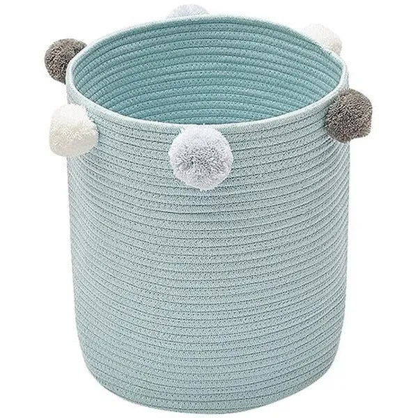 Storage Baskets with Pom-Poms