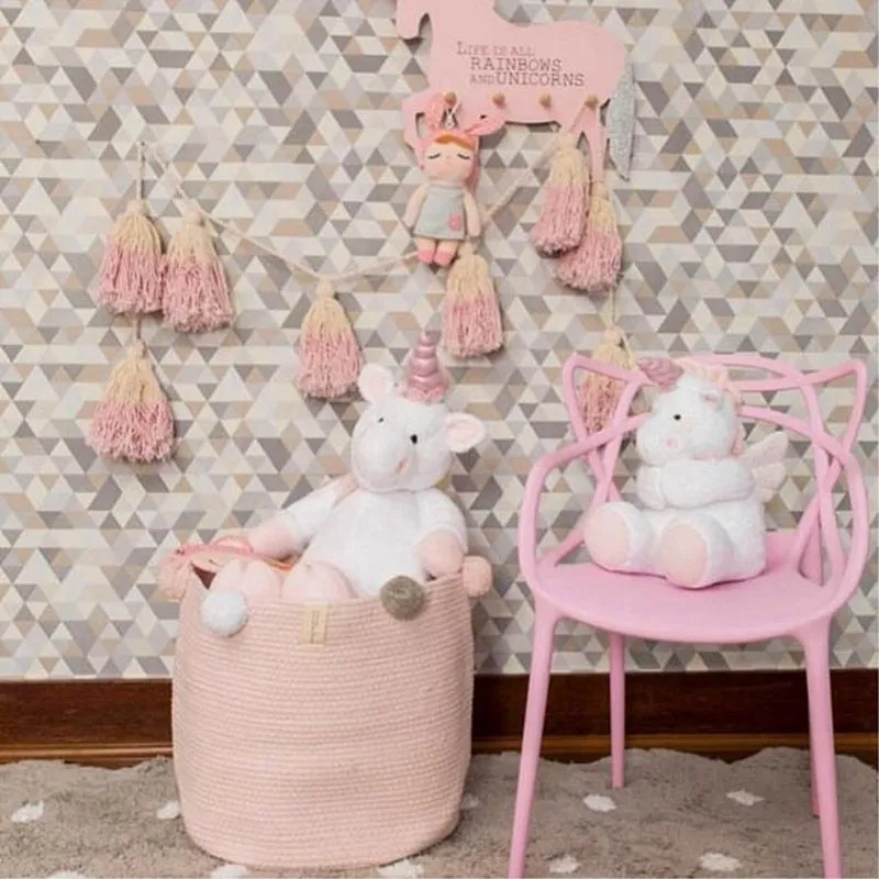 Storage Baskets with Pom-Poms