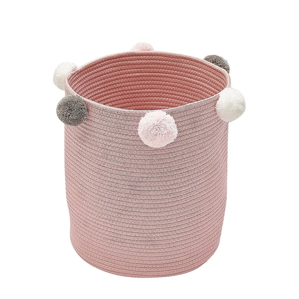 Storage Baskets with Pom-Poms