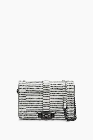 Striped Snake Small Love Crossbody
