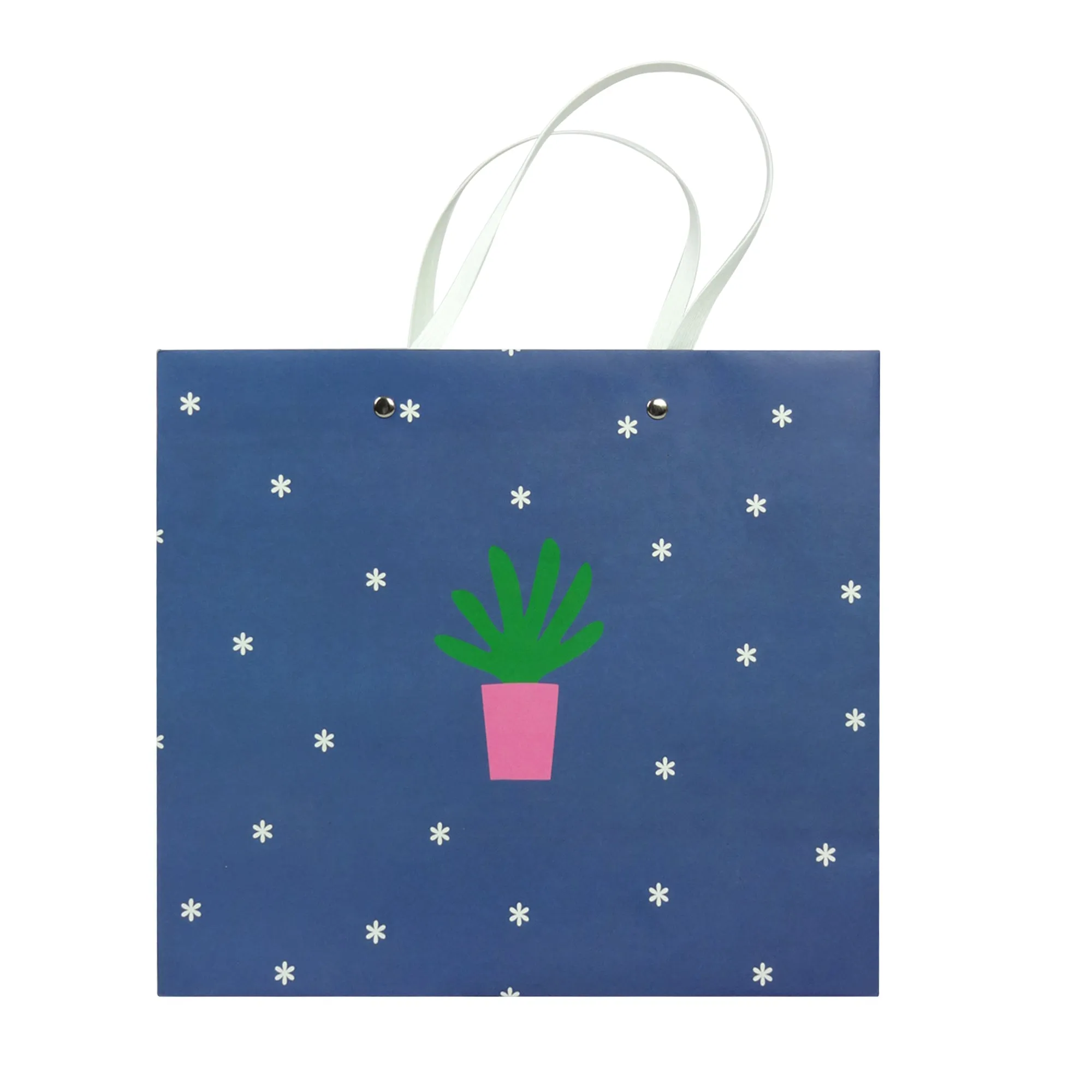 Stylish Cactus Themed Gift Bags - Set Of 4