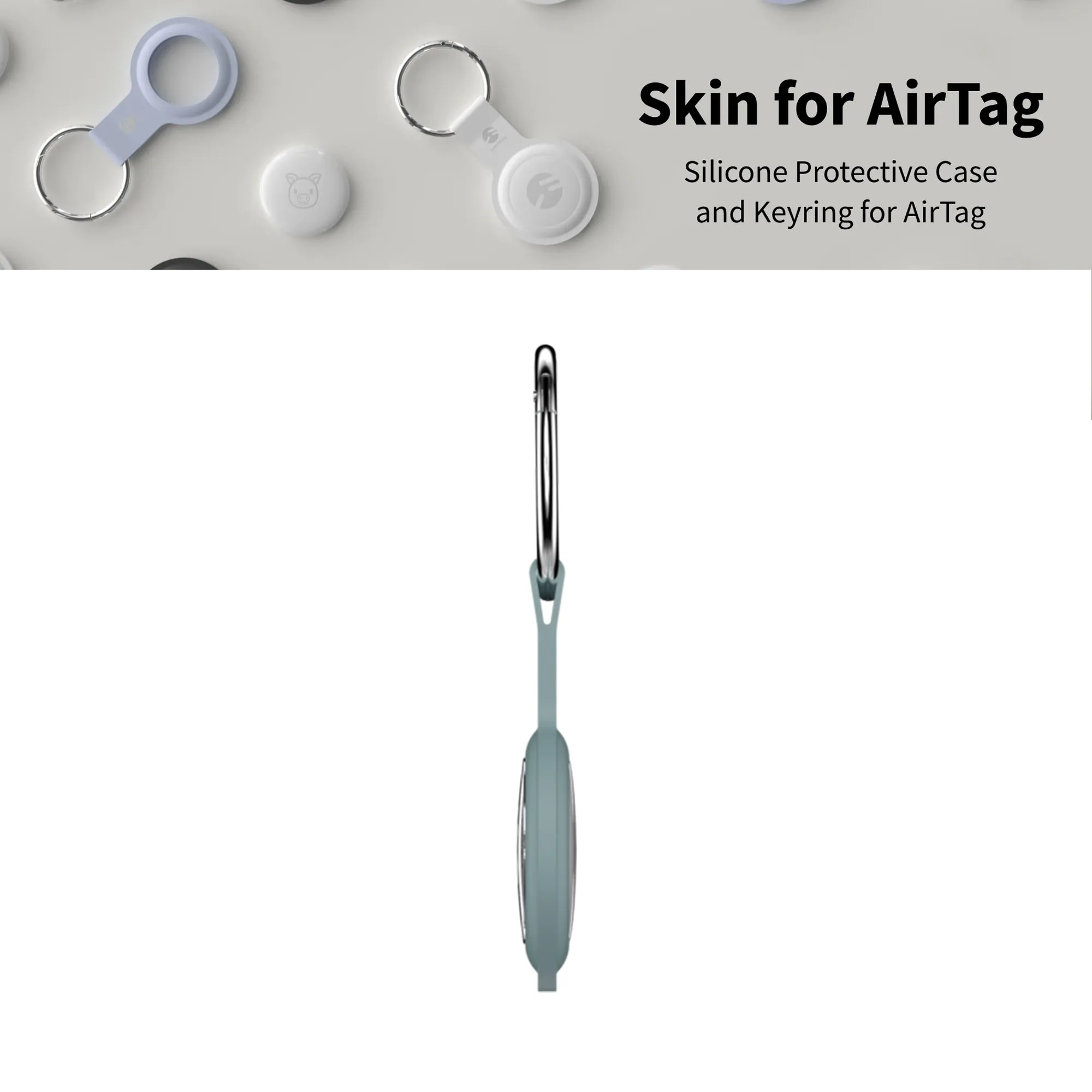 SwitchEasy Skin Case For AirTag - Black (Barcode: 4895241101311 )
