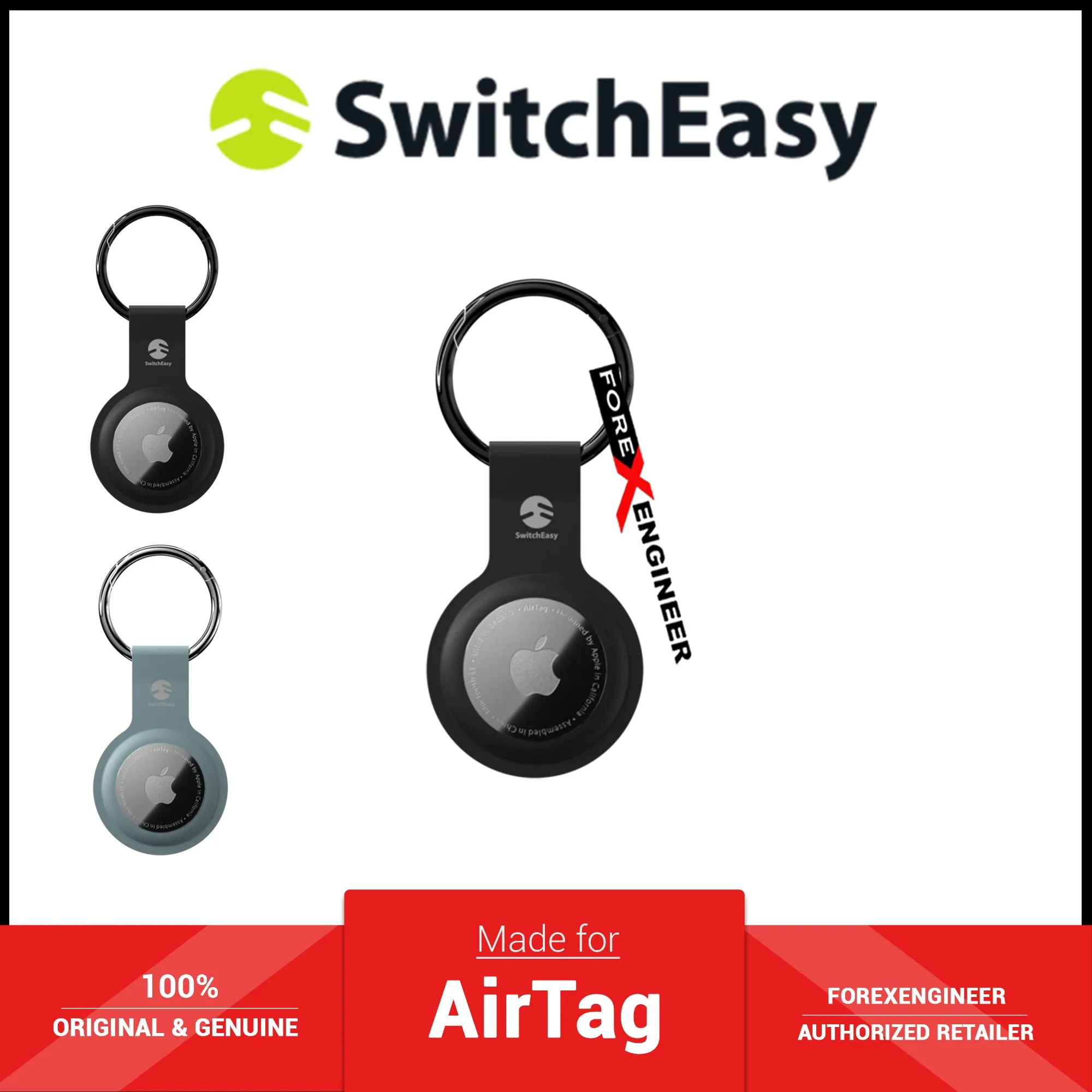 SwitchEasy Skin Case For AirTag - Black (Barcode: 4895241101311 )