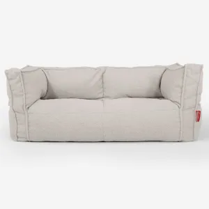 The 2 Seater Albert Sofa Bean Bag - Boucle Ivory