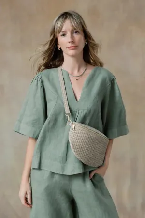 The Katerina Chloe Embossed Sling Bag With Bonus Strap