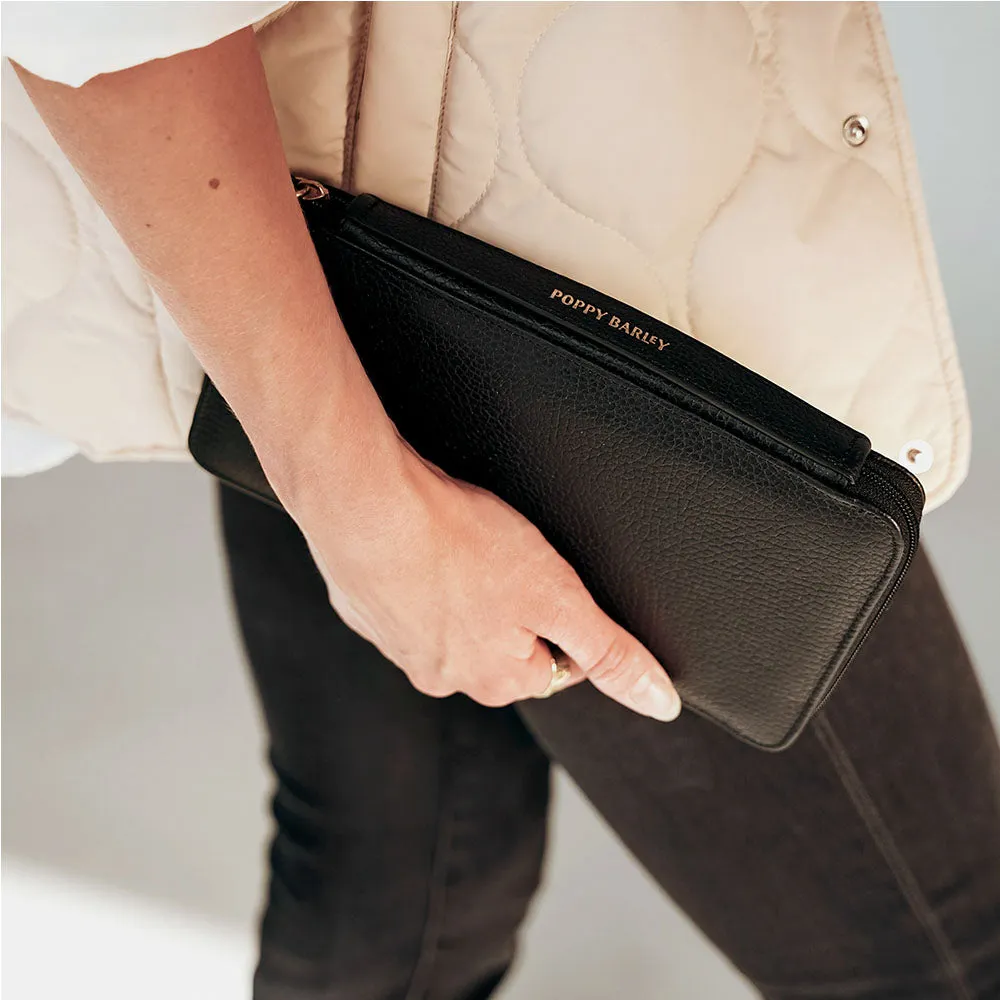 The Six Person Family Passport Holder Black Pebble