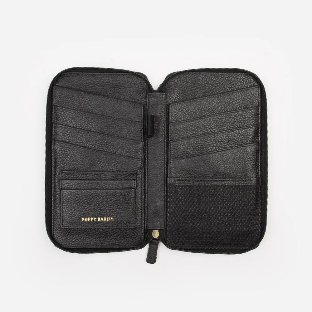 The Six Person Family Passport Holder Black Pebble