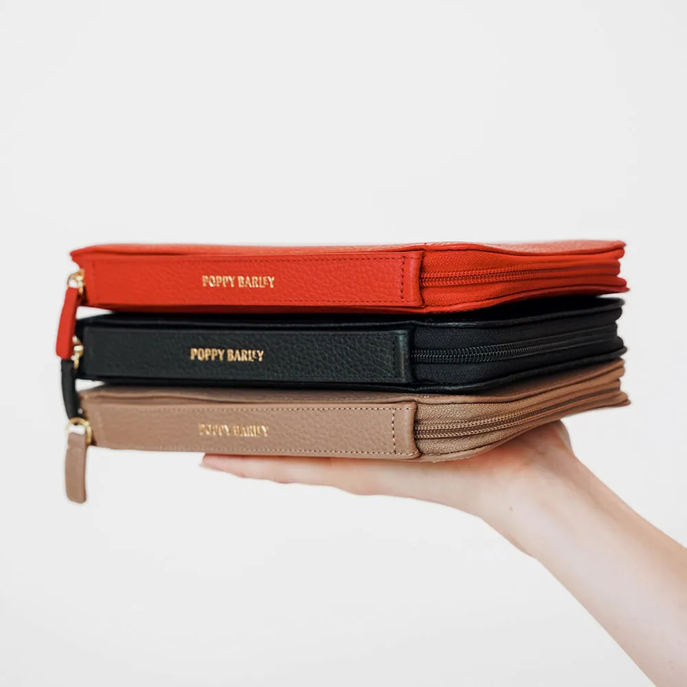 The Six Person Family Passport Holder Black Pebble