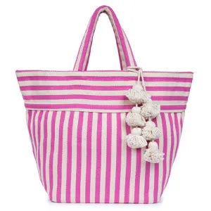 Valerie Tote Organic Tassel Pink