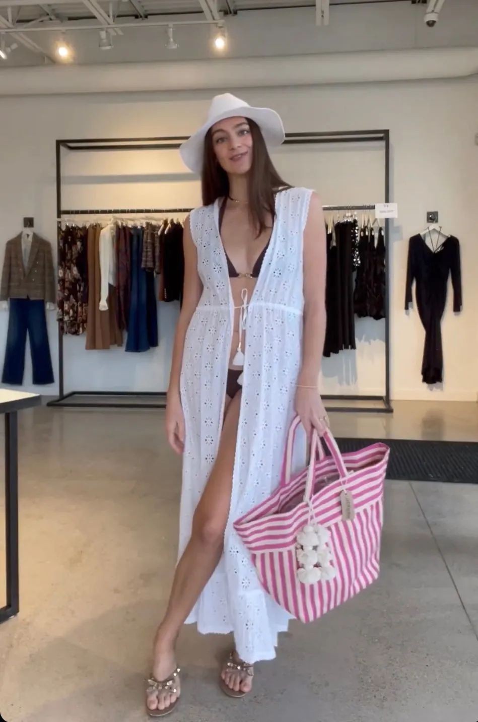 Valerie Tote Organic Tassel Pink