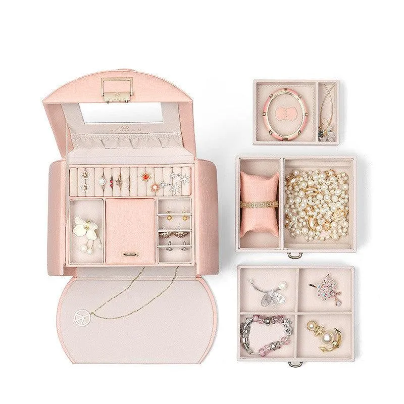 Vilando jewelry box ins wind multi-layer large capacity necklace