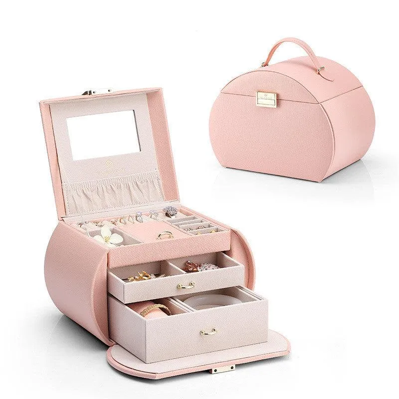 Vilando jewelry box ins wind multi-layer large capacity necklace