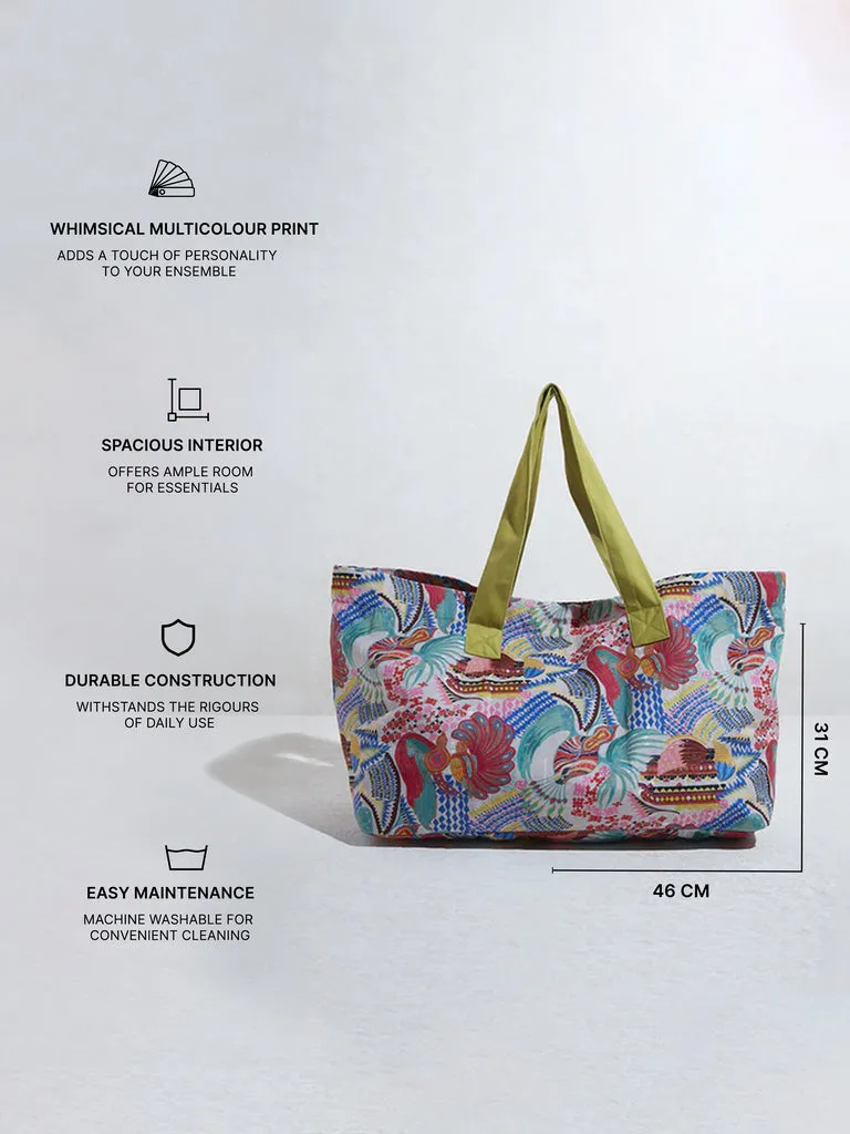 Westside Home Multicolour Printed Tote Bag