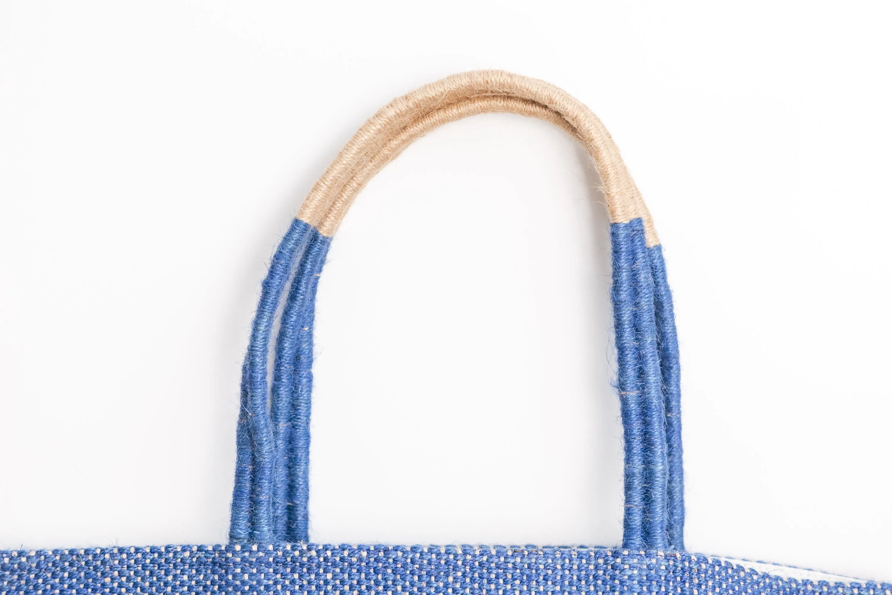 Woven Cobalt Tote