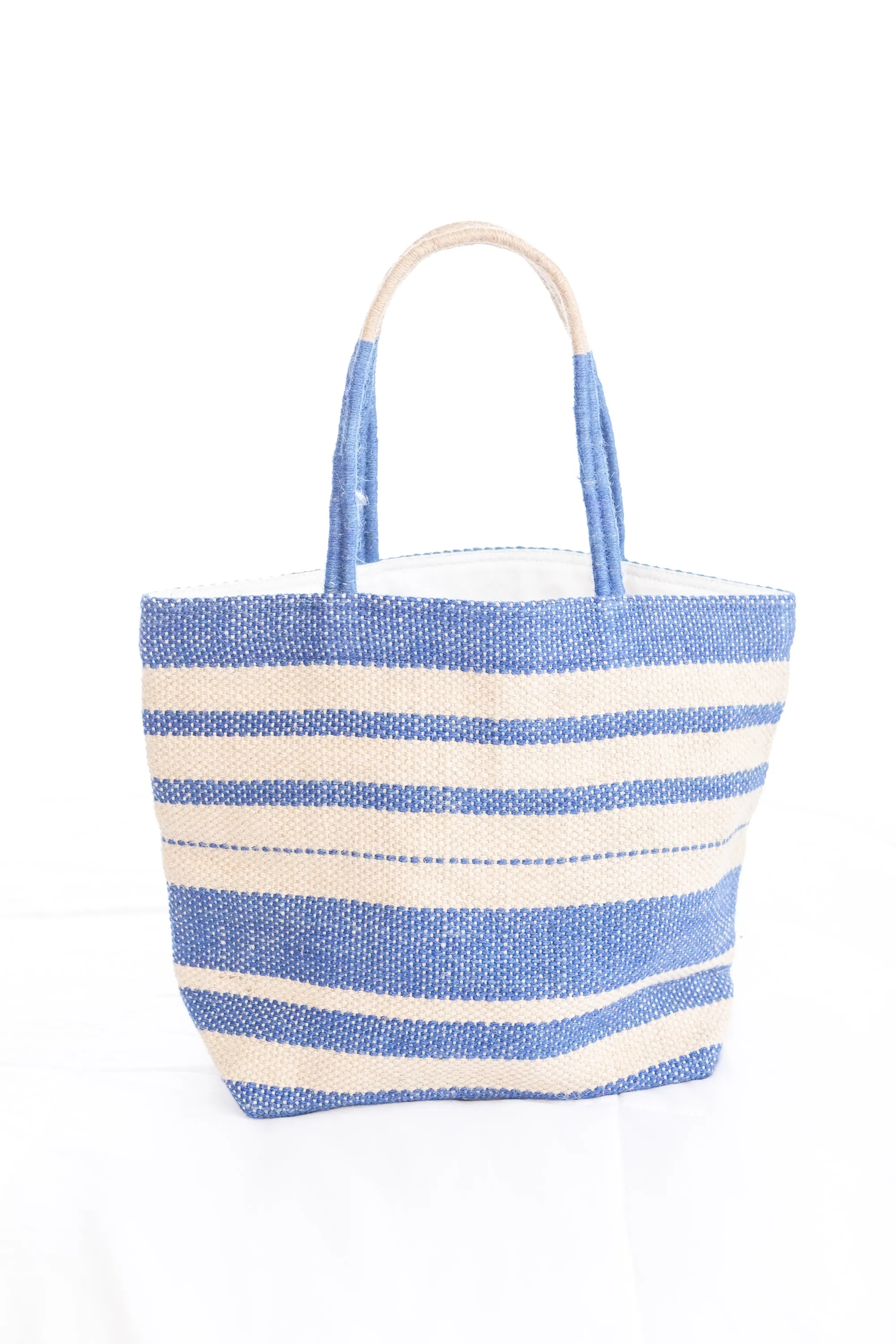Woven Cobalt Tote