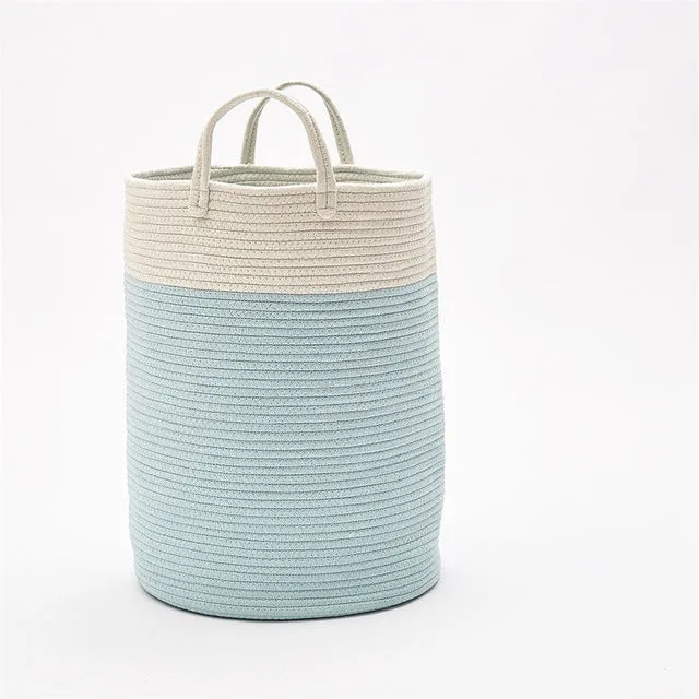 Woven Cotton Rope Storage Basket