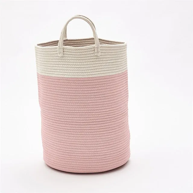 Woven Cotton Rope Storage Basket