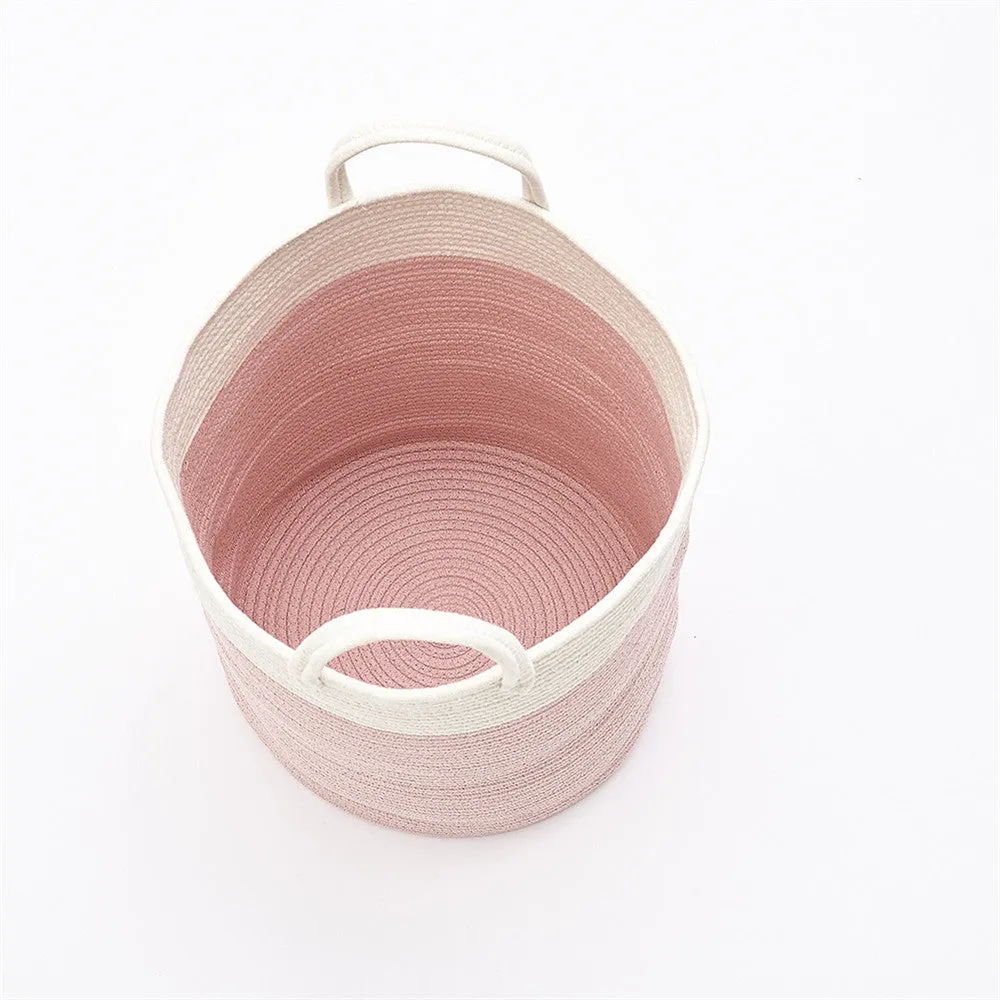 Woven Cotton Rope Storage Basket