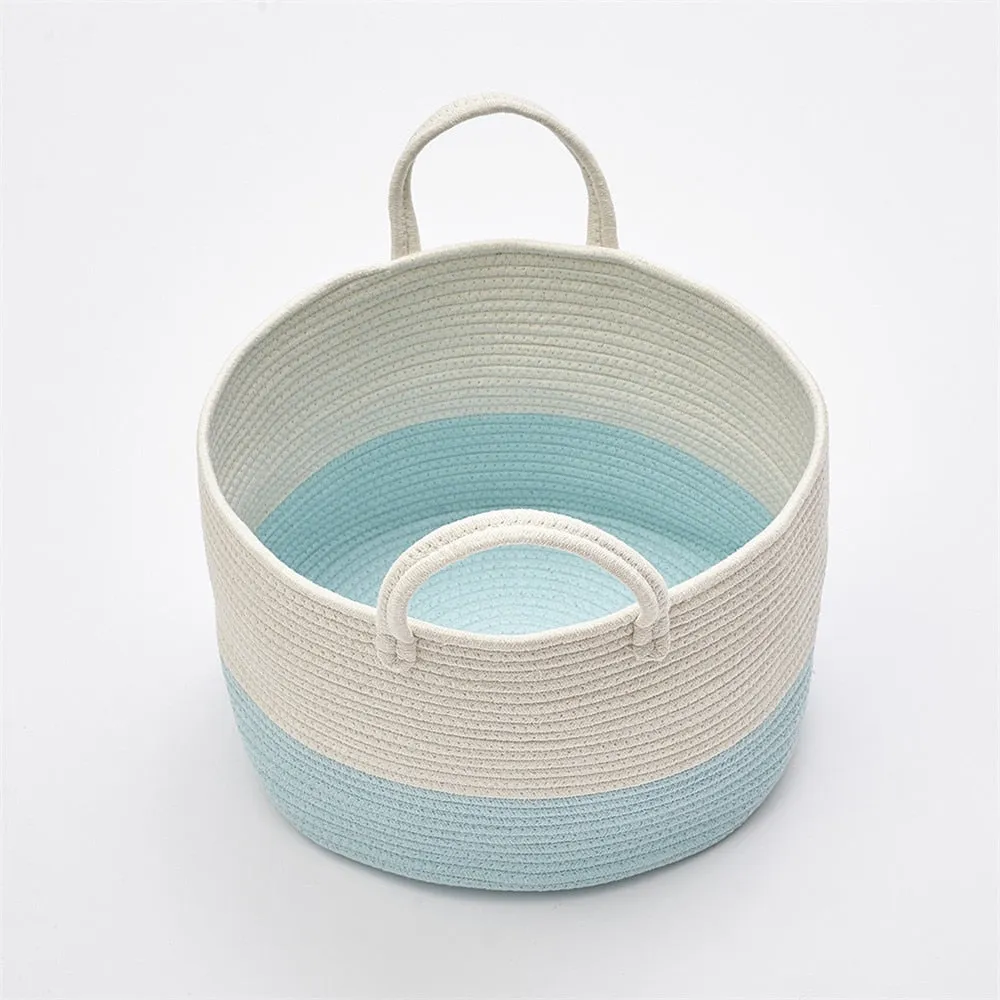 Woven Cotton Rope Storage Basket