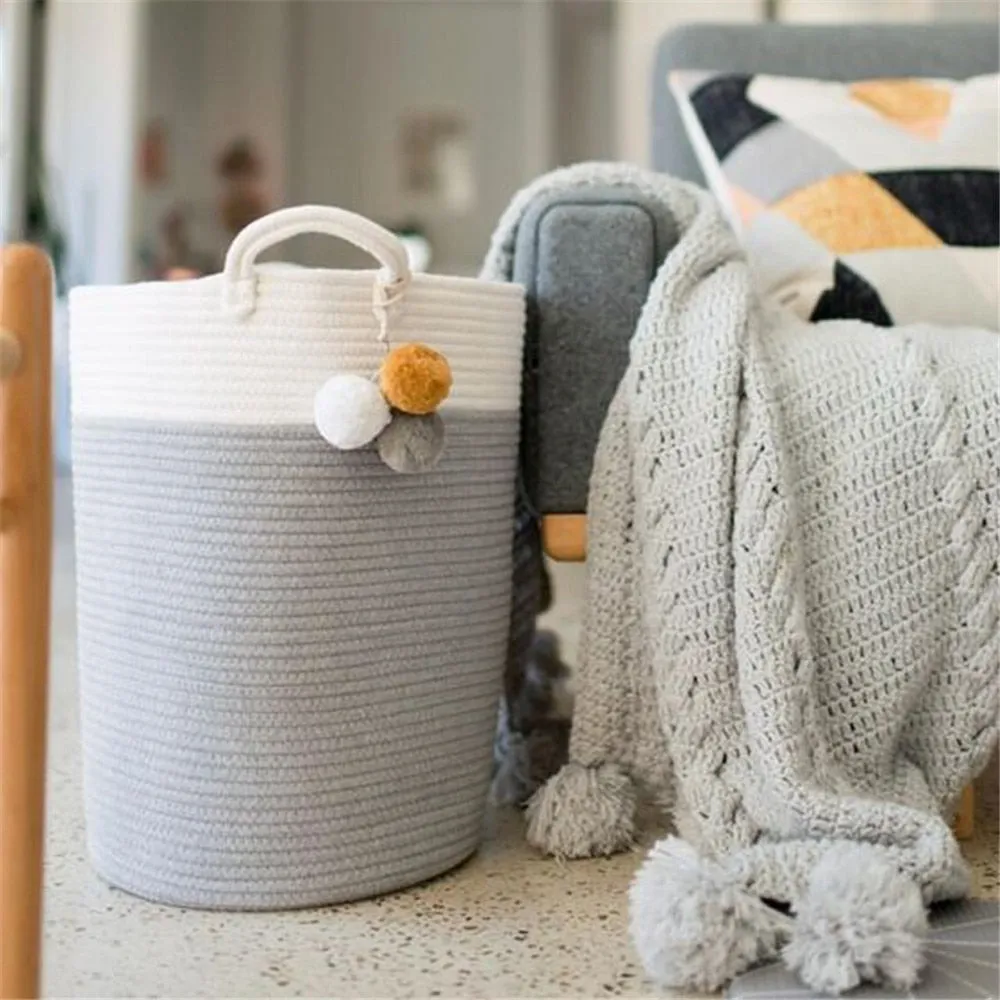 Woven Cotton Rope Storage Basket